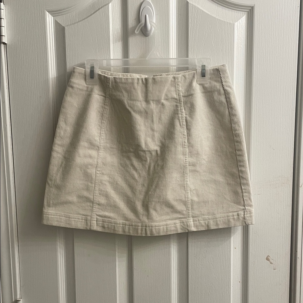 Cream Mini Skirt